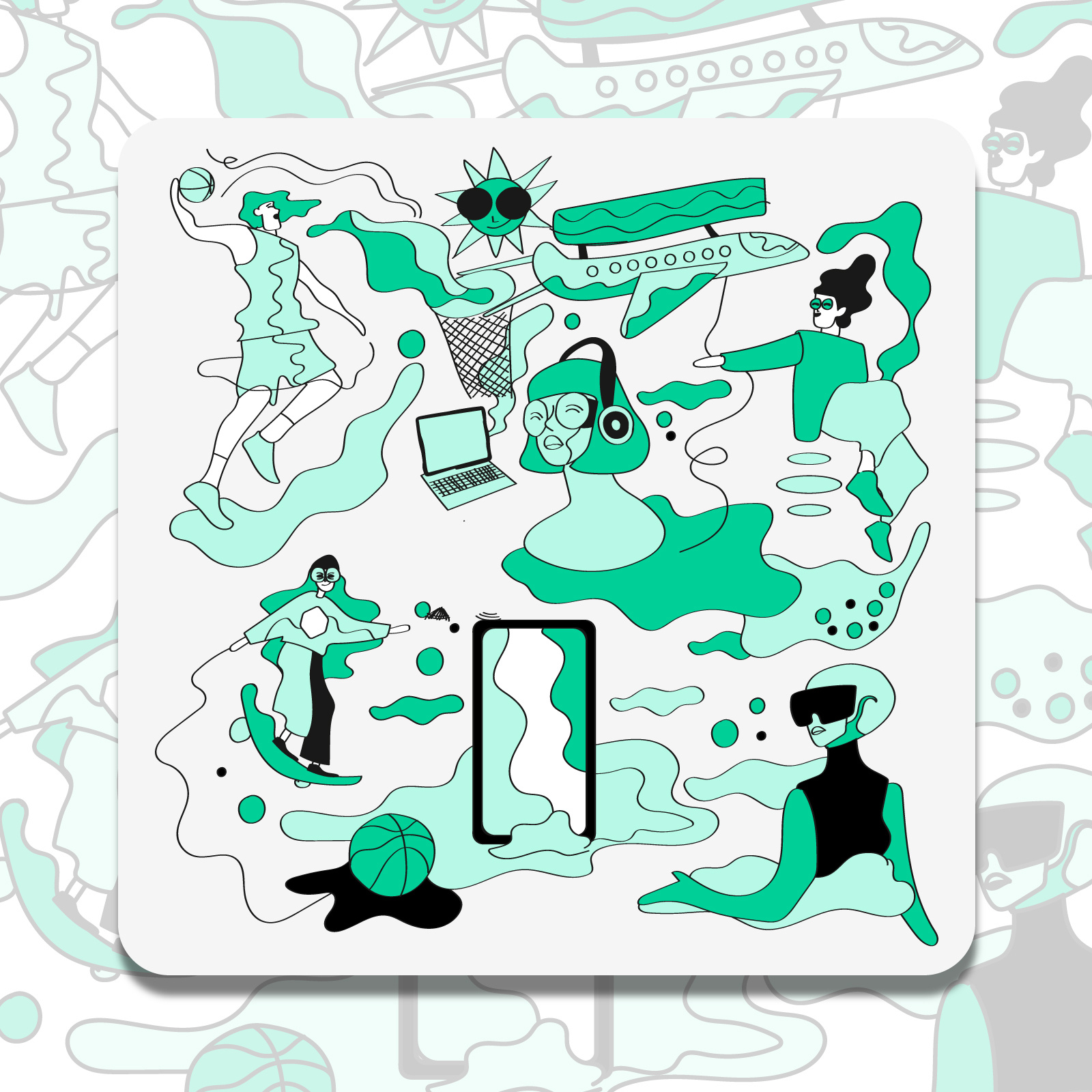 Pattern Design branding graphic design motion graphics ui