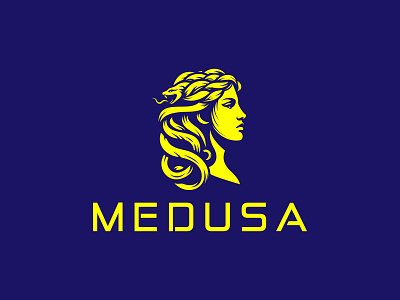 MEDUSA LOGO advertising computer game eye eyes hair head logo for sale medusa medusa logo myth skincare snake wellness woman