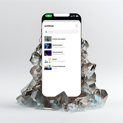 Music App Album List app branding design light mode mobile mockup music music app ui uiux