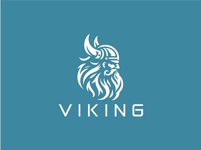 VIKING LOGO army attack axe barbarian fantasy fight force gaul guard helm helmet history horns knight logo for sale myth mythology viking logo war