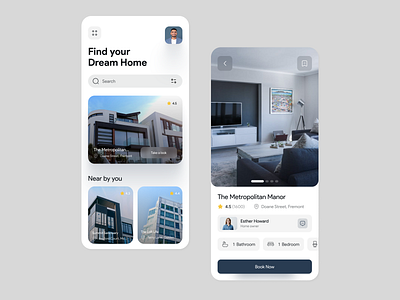 Home Vista: Your Gateway to the Perfect Home dashboard home landing page mobile app mobile design thatbrandnavigator ui ux web dessign