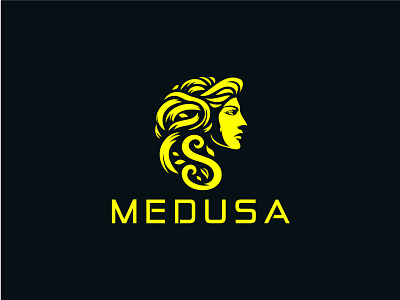 MEDUSA LOGO advertising clothe computer game cosmetics curly eyes greece head logo for sale medusa medusa logo myth publishing snake ui vector woman