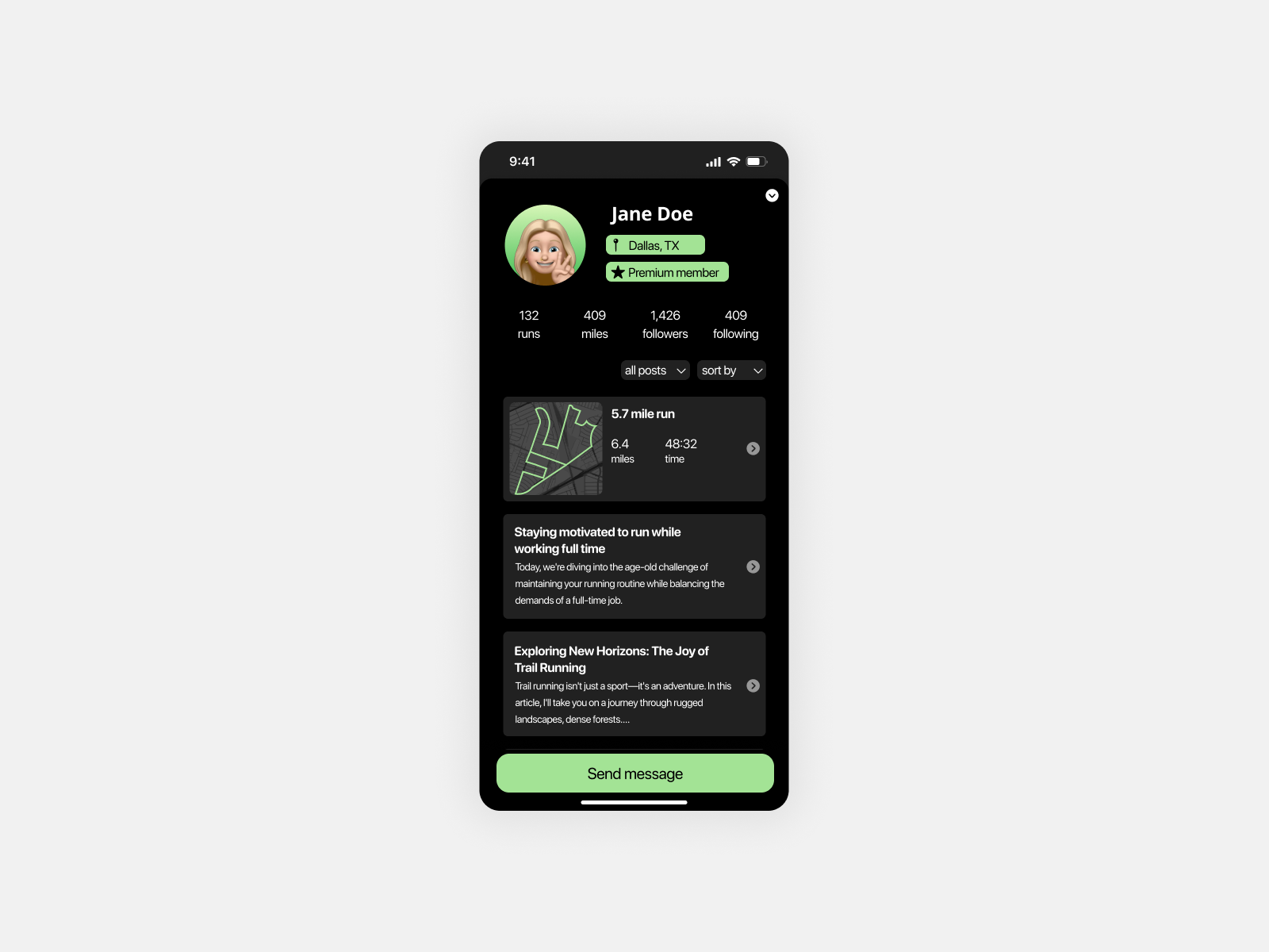 DailyUI #006 - User Profile 006 daily ui dailyui dailyui 006 mobile user profile