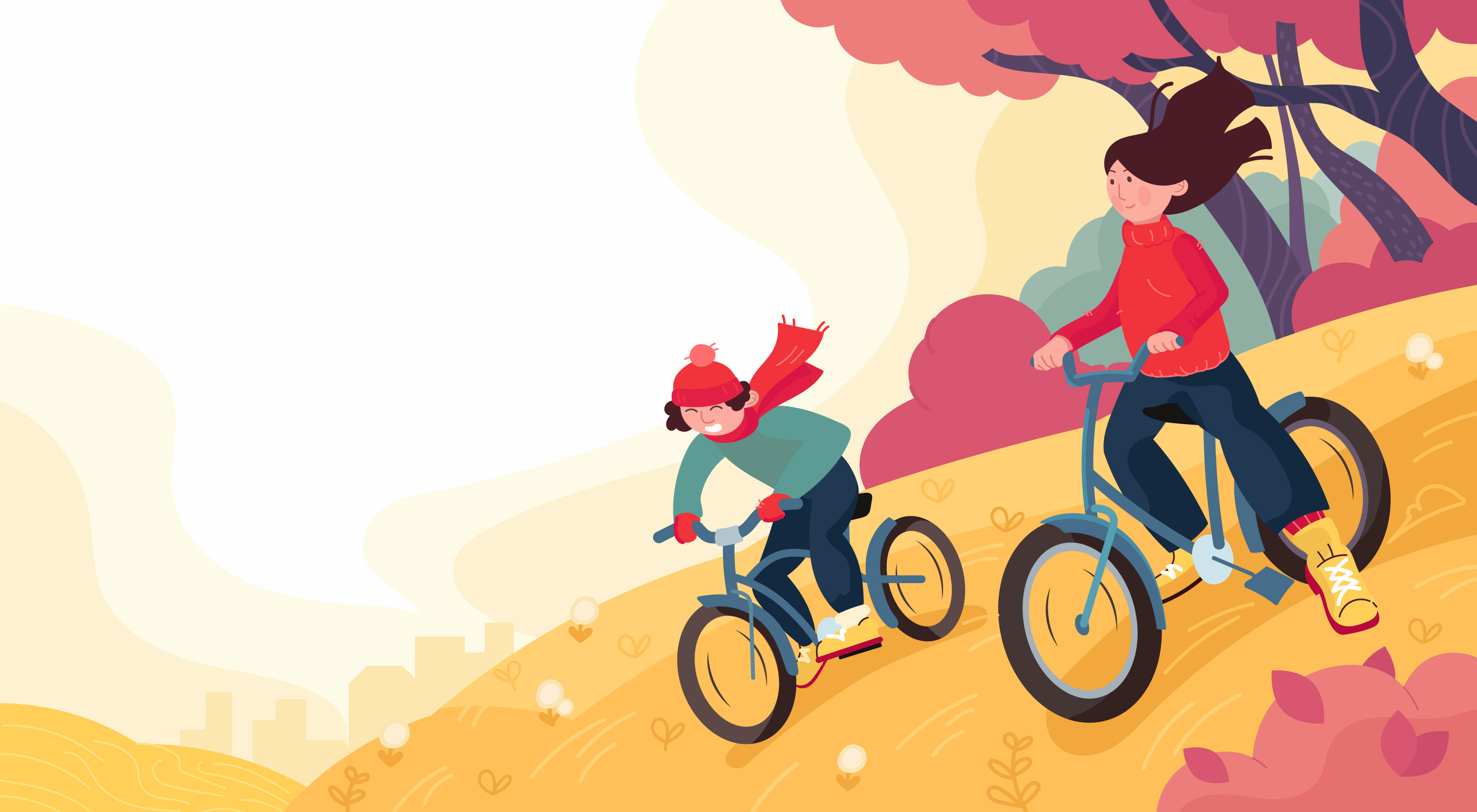 Seasons branding character design design flat graphic design illustration vector