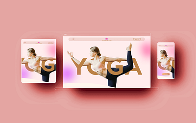 Harmony Yoga Studio - Website (Landing Page) brand design brand identity browser interactive design landing page logo meditation motion graphics uiux web design website yoga yoga studio yoga website