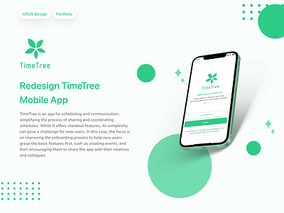 Redesign TimeTree Mobile App calendar app case study mobile app portfolio design ui ui ux ui design user experience design user interface design ux ux design