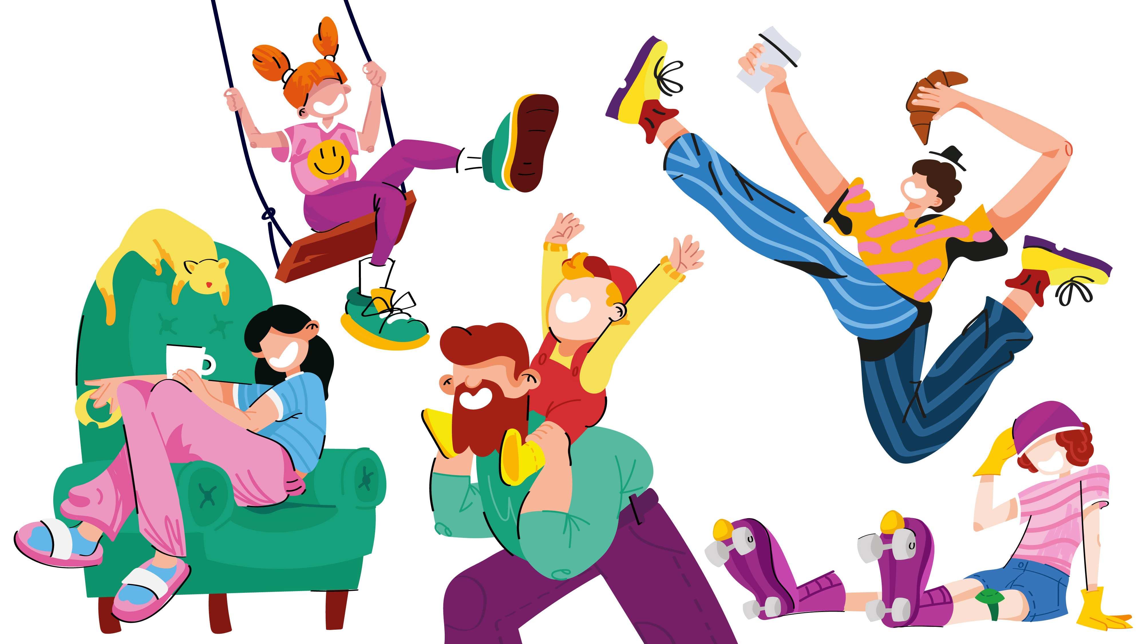 Characters branding character character design design flat graphic design illustration logo people ui vector