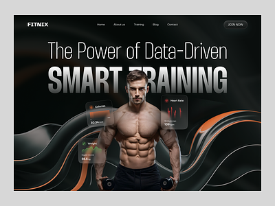 Fitness Website Design bodybuilding excercise fitness gym health health tech landing page personal trainer saas training web design website workout yoga