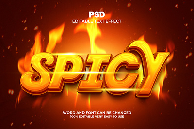 Spicy 3D Editable Text Effect Style 3d dream 3d 3d psd text 3d text 3d text effect action design effect hot effect illustration psd text effect spicy 3d text effect spicy effect style spicy text text effect text style ui