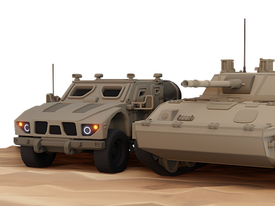 Military Vehicles 3d