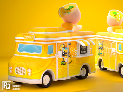 Lemon Truck 3d