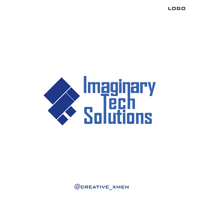 Logo for Tech Solution company "ImaginaryTechSolution". brandidentity branding graphic design logo logodesign