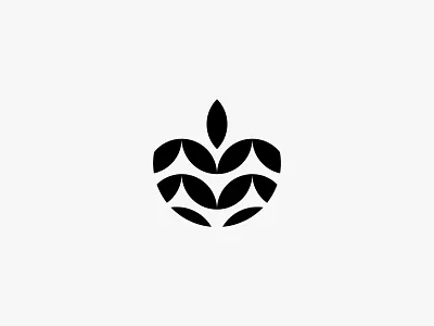 Fruit Restore farm fruit green icon leaf logo modern nature simple