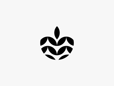 Fruit Restore farm fruit green icon leaf logo modern nature simple