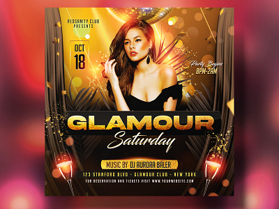 Night Club Flyer Template (PSD) club club flyer flyer graphic design party photoshop template print template psd psd flyer psd template redsanity template