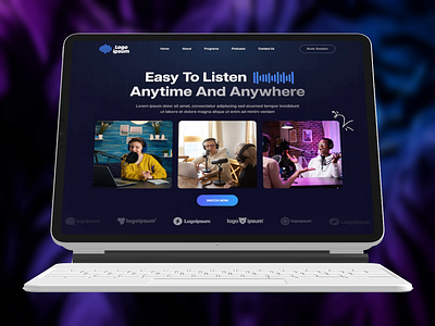 Host- Podcast Hosting Landing Page branding design graphic design illustration logo podcast ui uiux design ux vector website design
