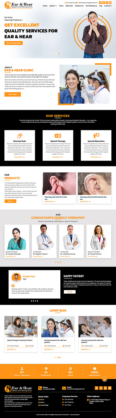 Healthcare Website Design design ui