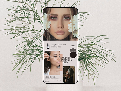 Essential Oil App animation app inter interface makeup mobile motion graphics nature skin skin care skincare ui ui design uiux