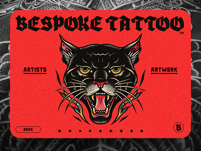 Bespoke Tattoo Shop Website branding design graphic design illustration logo minimalism noise tattoo texture ui ux