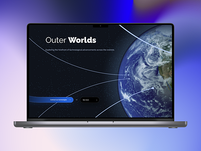 Outer Worlds 🚀 adobe animation branding design figma graphic design illustration landing page logo motion design motion graphics photshop ui ux web design website