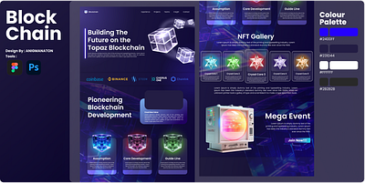 UI NFT Blockchain branding graphic design ui