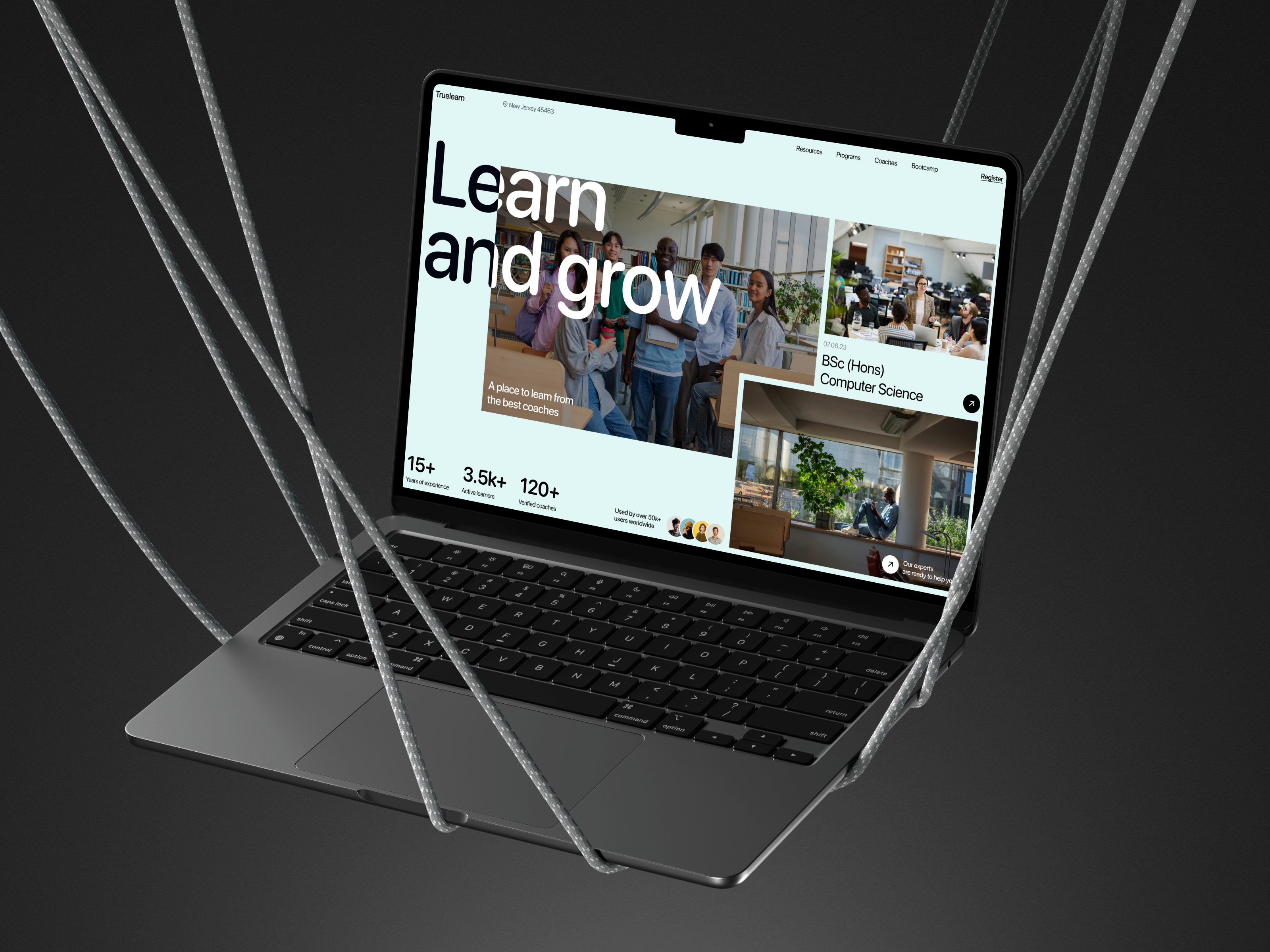 (Truelearn) Web Header clean ui concept design e learning edtech header design hero section landing page landing page ui layout design learning website learning website ui minimal modern design ui ui design user interface visual design web ui website design website ui ux
