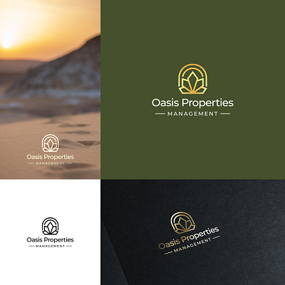 Logo Design Concept for 'Oasis Properties' brand identity branding design identity logo design logo designer ravi verma webui
