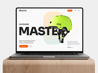 Outdoor Master - Landing Page bike ecommerce elementor equipment landing online outdoor page product shop shopify ui webflow website wordpress