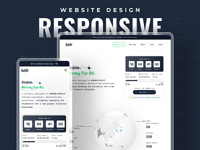 Kelp / Web Responsive V2 - Web3, Crypto, Blockchain crypto graphic design responsive design ui user interface uxui web3 website