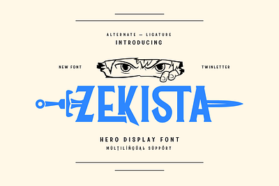 Zekista - Hero Display Font varsity