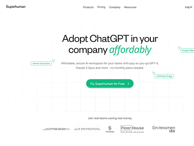 Superhuman landing page saas saas design ui website design website design for saas