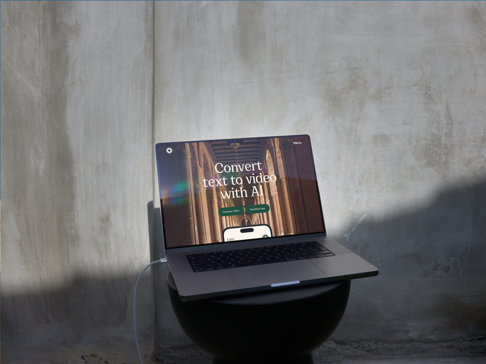 Lora AI - Landing page animation animation branding design illustration landing page resimpl saas typography ui