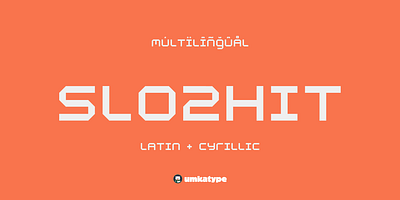 Slozhit - Multilingual Display Font font design game font outstanding font кириллица