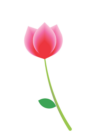 Flower Bud graphic design illustration