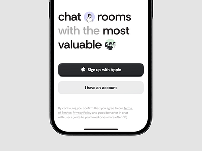 Rooms – sign up page account app authorization create account design figma first page first screen log in mobile app onboard onboarding registration sign up sign up page sign up screen ui ui ux ux web design