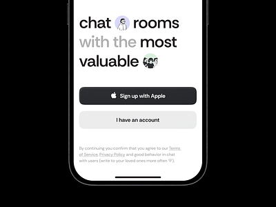 Rooms – sign up page account app authorization create account design figma first page first screen log in mobile app onboard onboarding registration sign up sign up page sign up screen ui ui ux ux web design