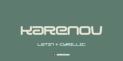 Karenov - Outstanding Display Font font design sans serif font typeface