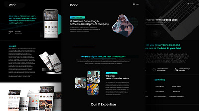 Digital Agency Website Design Figma | Web Design app design graphic design landingpage ui uidesigns website wesbdesign