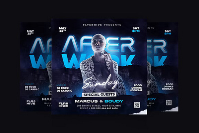 Party Flyer Template club flyer club poster dj flyer flyer flyer template instagram post night club flyer party flyer party poster