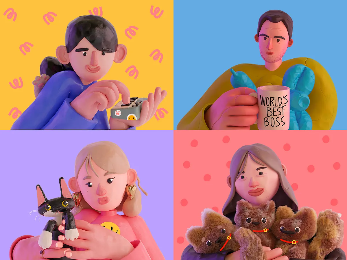 Browse thousands of 3D Clay Illustration images for design inspiration ...