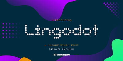 Lingodot - Creative Display Font cartoon font creative font ddots fun font futuristic font