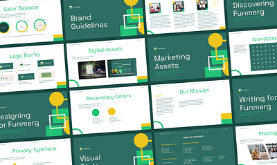 Funmerg Brand Guidelines brand book brand guide brand guide design brand guidelines brand guidelines design brand identity brand strategy branding framer free no code tech template