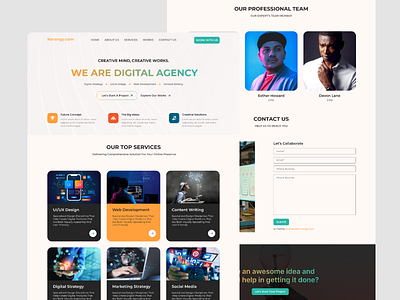 Digital Agency Website Design agency website design agency digital agency ui ui design uiux design user interface design web apps design web ui design website design