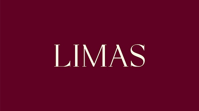 Limas Logo accessories burgandy classy diamond elegant graphic design jewellery logo premium shining wordmark