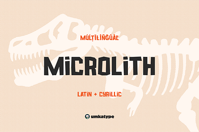 Microlith - Display font angular font creative font font design fun font geometric font irregular font