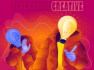 Generative vs Creative abstract creative drake drake meme generative generative vs creative graphic design illustration meme surrealism vector vector illustration