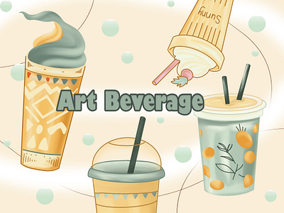 Art beverage PNG