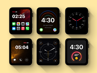 Apple Watch Face UI analogwatchface applewatchchallenge applewatchcommunity applewatchdesign applewatchface clockkit complicationdesign customwatchface fitnesswatchface graphic design minimalwatchface modularwatchface productivitywatchface ui uidesign utilitywatchface watchfacedesign watchfacedesigners watchui wearableui