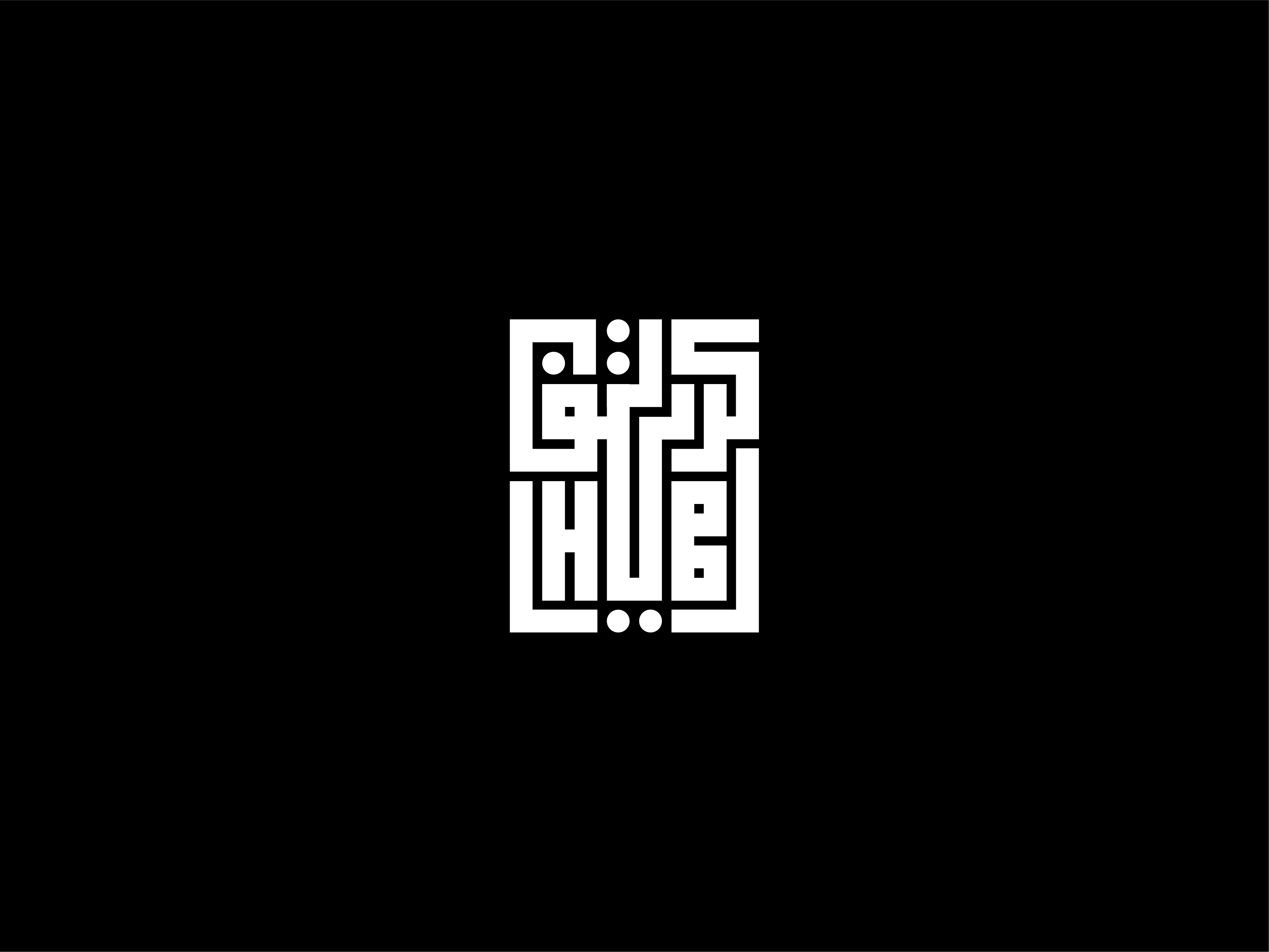 CreativeHub Logo arabic bold calligraphy creative creativehub cubism english gulf hub kufic kuwait logo typograph