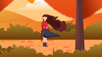 Hair in the Breeze animation graphic design motion graphics